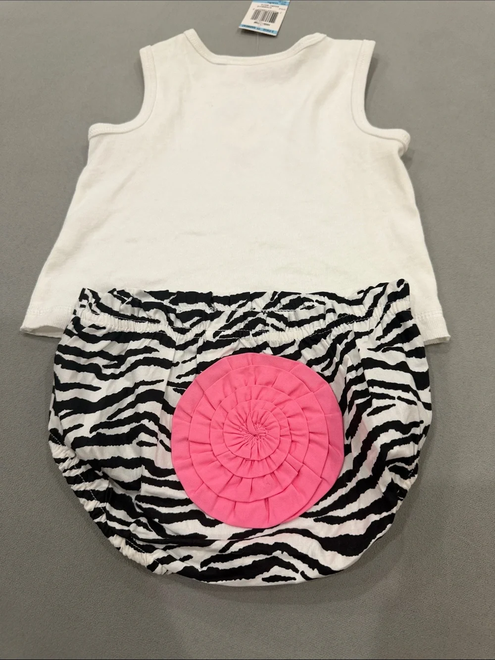 NWT First Impressions Baby Girl 2-Piece Zebra Bloomer Outfit Set – Glamour Girl